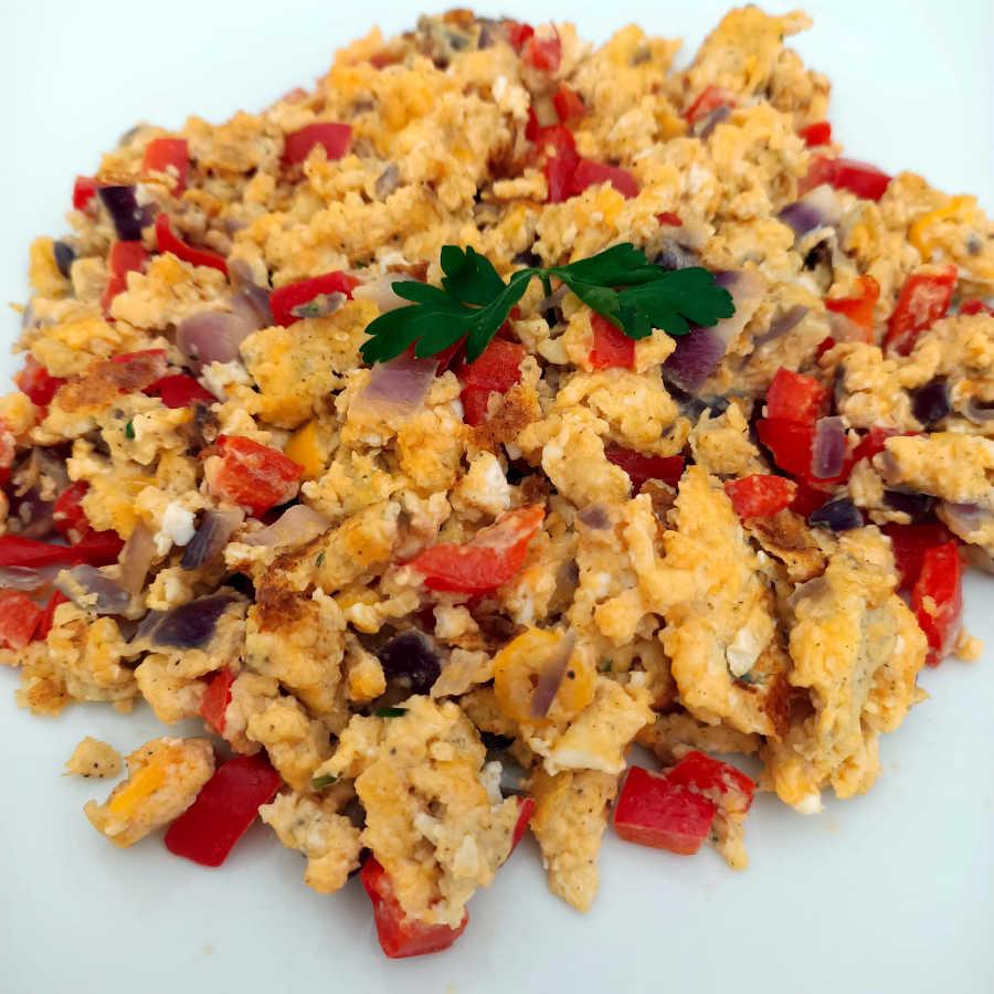 Scrambled Eggs with Peppers and Cheese My Diet Meal Plan
